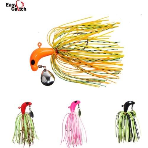6Pcs/lot Fishing Lures Buzzbait Wobbler Spinner Bait Lead Head Jigs Lure For Bass Pike Walleye Sea Fishing