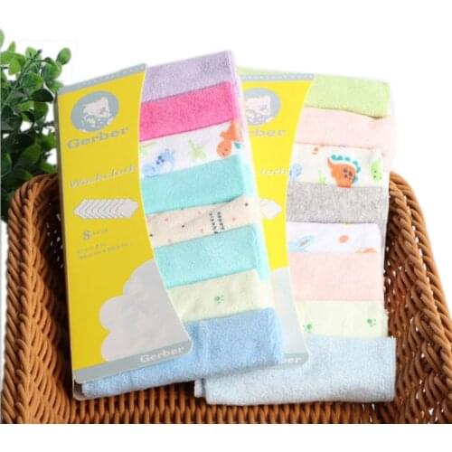 8pcs/pack 100% Cotton Newborn Baby Towels Saliva Towel Nursing Towel Baby Boys Girls Bebe Toalha Washcloth Handkerchief