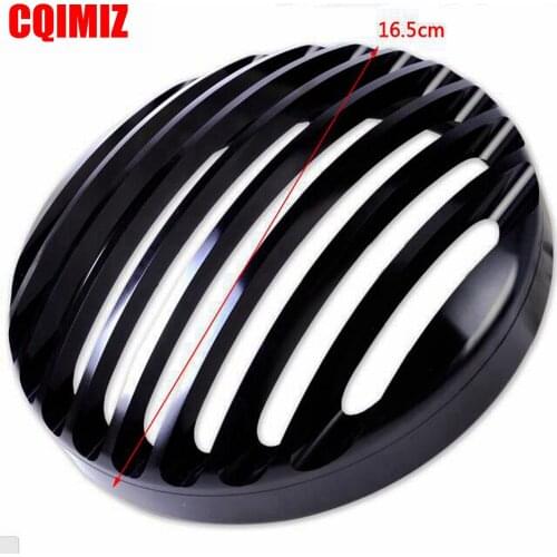 5 3/4" Billet Aluminum Black Front Motorcycle Headlight Grille Cover For Harley Davidson Sportster XL 1200 883 2004-2014