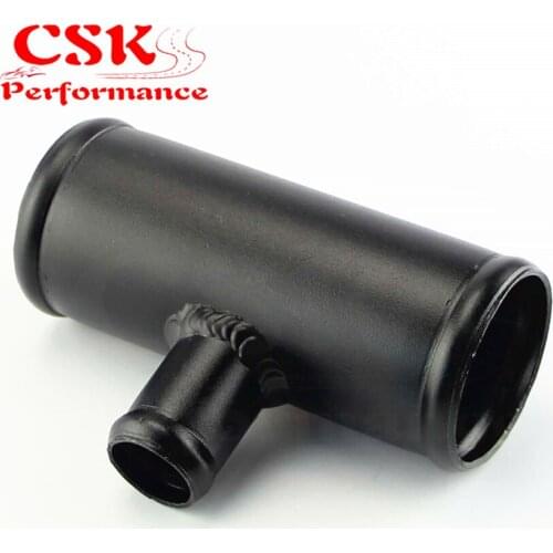 2" / 2.25" / 2.5" OD Aluminium T Shape Tube Pipe Joiner for 25mm OD BOV Adapter Black