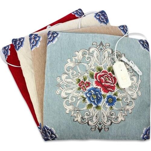 1pcs Electric Heating Moxa Velvet Cushion Chinese Herbal Wormwood Moxibustion Therapy Office Home Health Care Winter Supplies