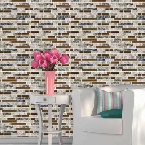 Decorative Vinyl Tiles Backsplash Kitchen Sticker Peel And Stick Wall Tiles--1 Sheet