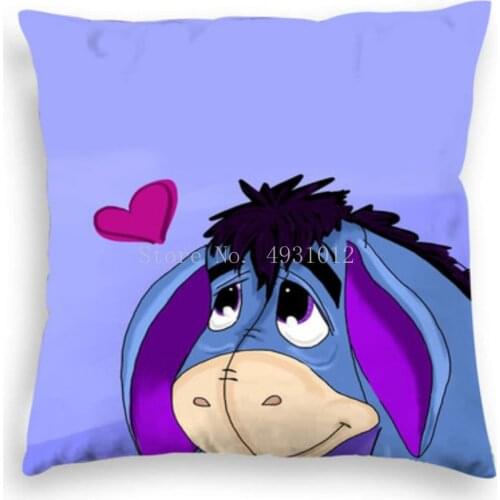 Disney Cartoon Winnie the Pooh Eeyore Decorative/nap PillowCases Cover Pillowsham Cushion Cover for Children 45x45cm