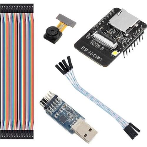 ESP32-CAM WiFi + Bluetooth Module Camera Module Development Board ESP32 Camera OV2640 Seriale FTDI FT232RL Jumper Wire