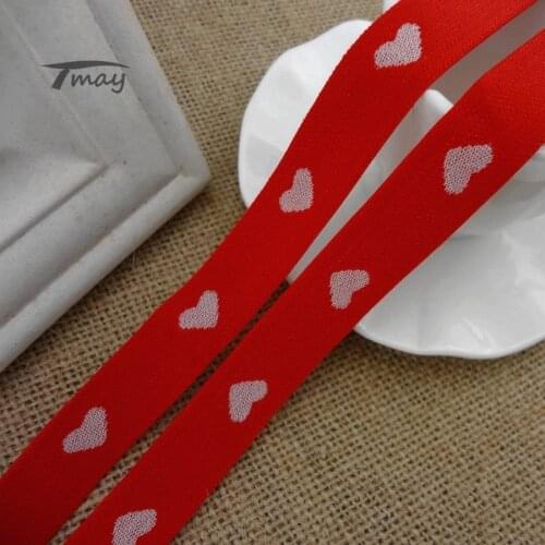 #1227 Hot Red Lace Elastic Band 2yards/lot Edge Soft Waistband hair Elastic bands Nylon Webbing DIY Underwear Bra Accessories