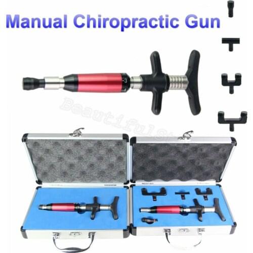 Chiropractic Adjusting Tools Handheld Spine Adjustable 6Levels Therapy Massage Healthcare Instrument Manual Chiropractic Gun Set