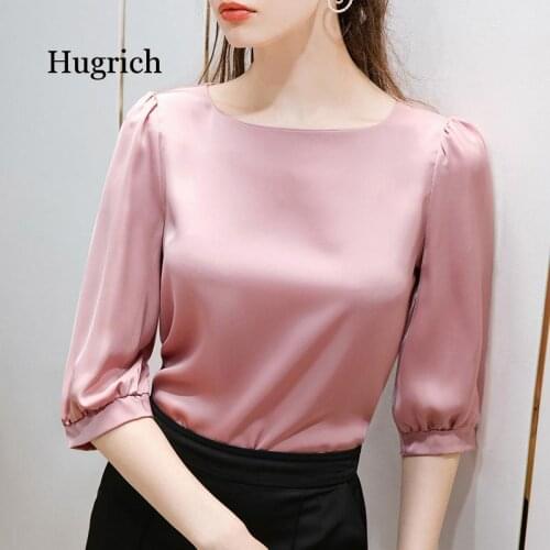 Атласные блузки Hugrich China At AliExpress