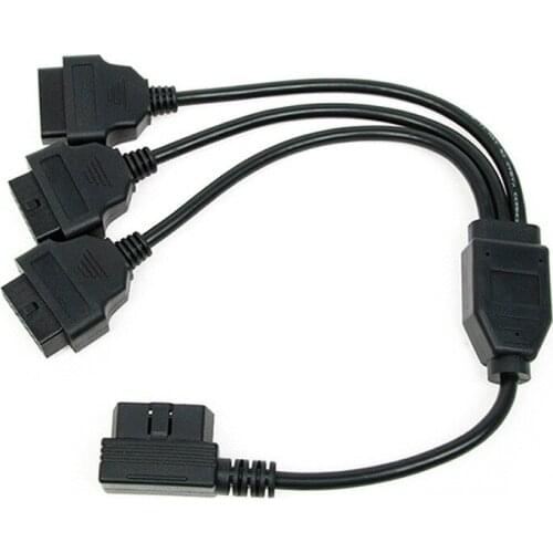 OBD2 Cable 16 Pin 1 Male To 16 Pin 3 Female OBD II OBD2 Connector OBD2 1-2 Extension Diagnostic Cable