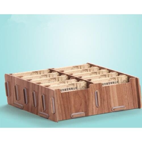 Creative Bamboo Wooden Bussiness Card holder Wood Handiwork Desktop Type Holder Name Card Box