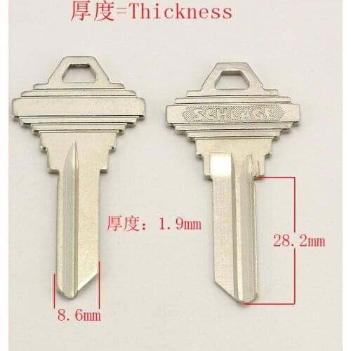 A045 Wholesale Locksmith Keymother Brass House Home Door Blank Empty Key Blanks Keys 25 pieces/lot
