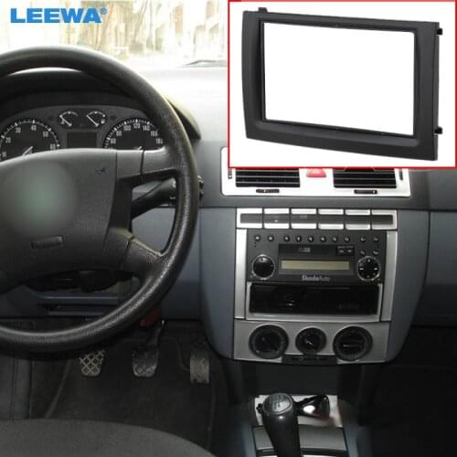 LEEWA Car DVD/CD Radio Stereo 2DIN Fascia Panel Refitting Frame Facia Trim Install Mount Kit For Skoda FABIA(99~08) #CA2093