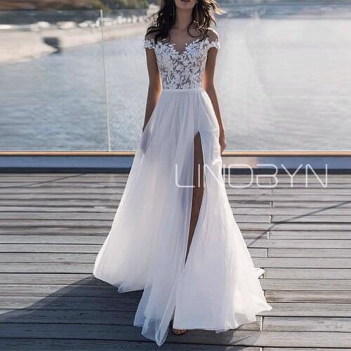 LINDBYN Wedding Dresses With A Train