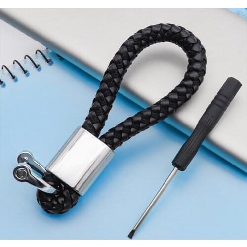 Metal 3D logo keychain braided rope personalized fashion car keychain suitable for Acura- CDX RDX ILX TLX RLX RDX MDX NSX TL RL