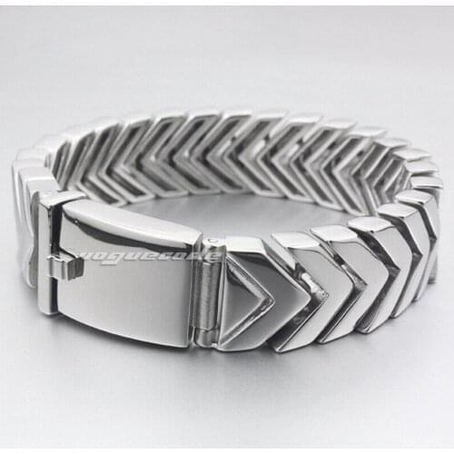 8.7" Huge Heavy 316L Stainless Steel Mens Bracelet Biker Punk Link Chain 5N004 Fit for wrist : 7.2" ~ 7.9"