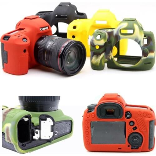 Soft Silicone Rubber Camera Protective Body Case Skin for Canon 5D MARK IV 5D4 5DIV 5DIII 5D3 5DSR Camera Bag Shell Cover