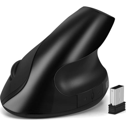 Wireless Mouse Rechargeable Ergonomic Vertical Computer Mice with 6 Buttons 800/1200/1600 DPI USB Optical Gaming Mause Gamer