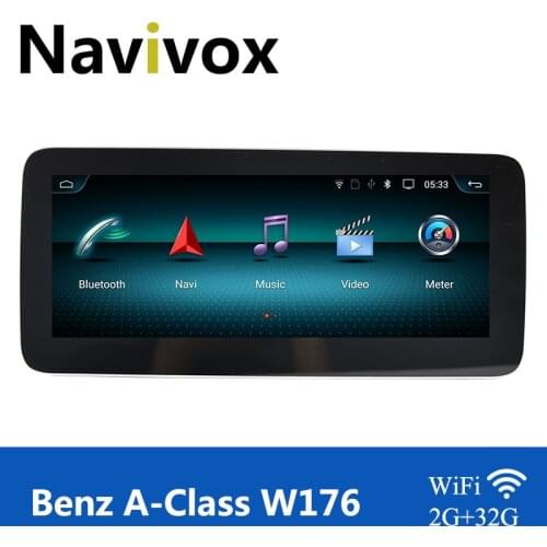 Navivox Android 10.0 Qualcomm GPS-Navi Car Auto-Radio For Benz CLA/A/GLA-Class 220 X156/W176/C117 2013-2018 4G Carplay SWC BT