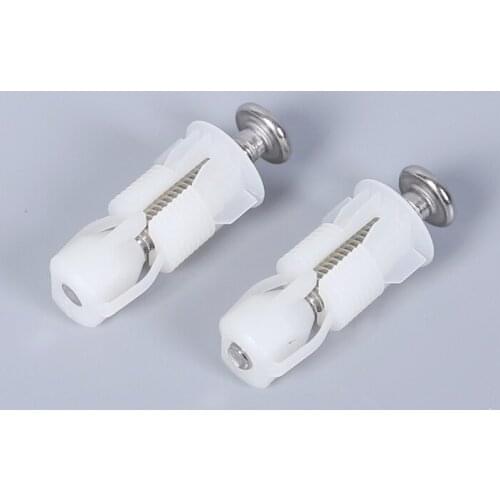 One pcs nylon Toilet Seat Screws Fixings Fit Toilet Seats Hinges Repair Tools 48mmx6mm expansion screw Toilet cover accessories