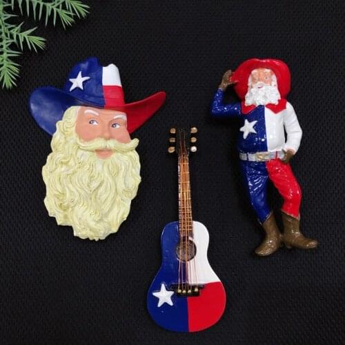 QIQIPP Santa Claus Christmas refrigerator magnet American resin decorative magnet magnetic buckle message sticker