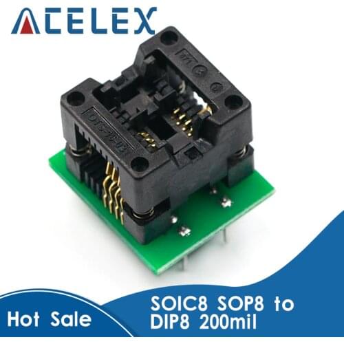 SOIC8 SOP8 to DIP8 Wide-body Seat Wide 200mil Programmer Adapter Socket