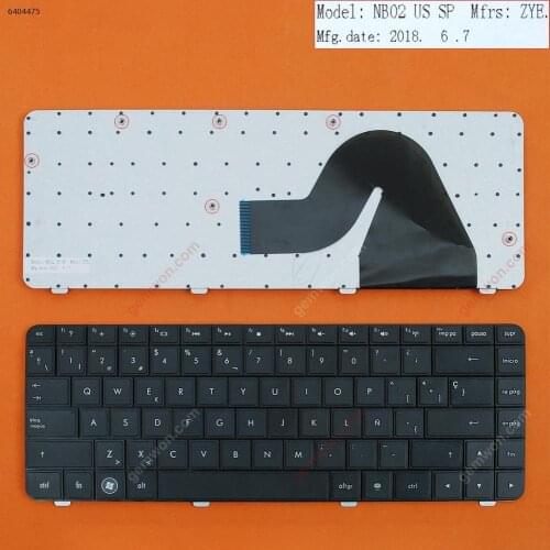 SP Layout replacement new laptop computer keyboard for HP CQ42 BLACK OEM