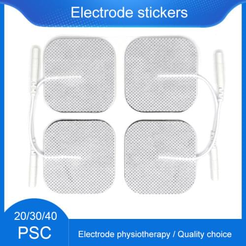 10Pcs Reusable Body Massager Replacement Pad 5cm*5cm Electrodes Digital Therapy Machine Pads Self Adhesive Replacement Patches