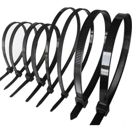 1000Pcs/pack 3*150mm High Quality width 1.9mm Black Color Factory Standard Self-locking Plastic Nylon Cable Ties,Wire Zip Tie