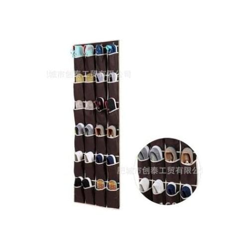 24 Pockets Multi-function Non-woven Shoe Storage Hanging Bag Wall Door Hanging Organizers Rangement Chaussure Mur Free Shipping
