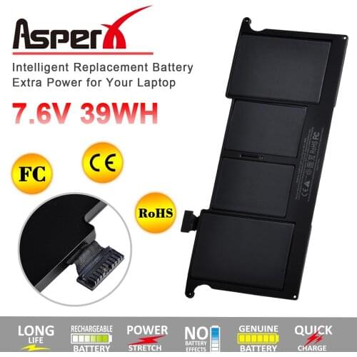 AsperX A1495 A1406 Laptop Battery for Apple MacBook Air 11'' A1465 A1370 Mid 2011 2012 2013 Early 2014 2015 Version