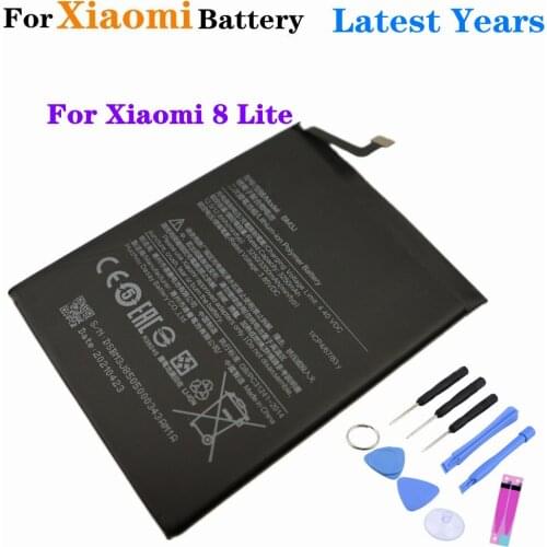 BM3J 3350mAh For Xiao Mi Phone Battery For Xiaomi 8 Lite MI8 Lite High Quality Polymer Replacement Bateria Batteries + Tools