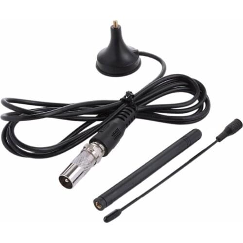 Black DVB-T TV Dual Antenna HDTV 25DB Indoor Digital Antenna Aerial Booster for DVB-T Antena HDTV Box Cable