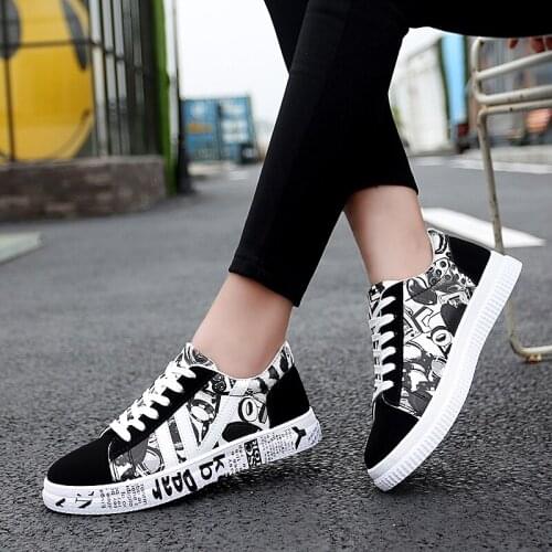 Sneakers Women Black Platform Sneakers Casual Vulcanized Shoes 2021 Autumn Plus Size 35-44 Lover Shoes