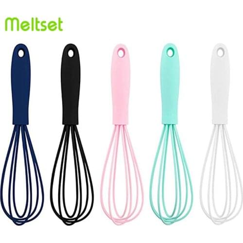 Kitchen Silicone Whisk Egg Beater 17cm Egg Mixer Kitchen Utensil Egg Tools Cooking Foamer Wisk Cook Blender