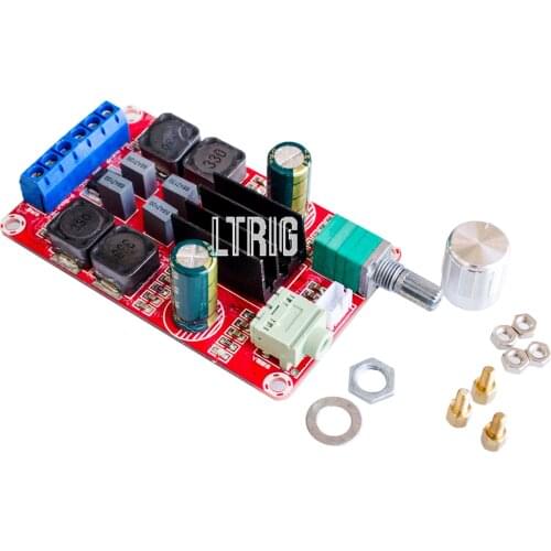 LTRIG Custom 1PCS TPA3116 D2 50W + 50W Dual Channel Stereo Digital Amplifier Board DC 5V 24V XH-M189