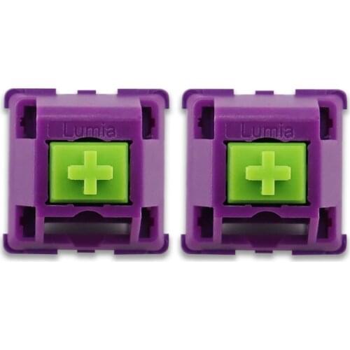 Lumia Switch 55g Weight Gold Plated Spring Pretty Color Customized Mechanical Keyboard Switch