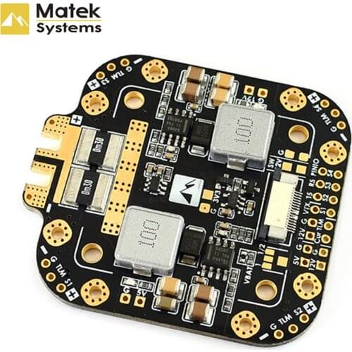 Matek Systems XCLASS FCHUB-12S PDB Board 5V & 12V Output w/ Current Sensor 3-12S Lipo For RC Models Spare Part DIY Accs