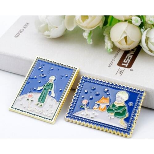 Cartoon Le Petit Prince The Little Prince Fox Cute Fairy Metal Enamel Brooches Bag Clothes Badge Pins For Women/Men Children