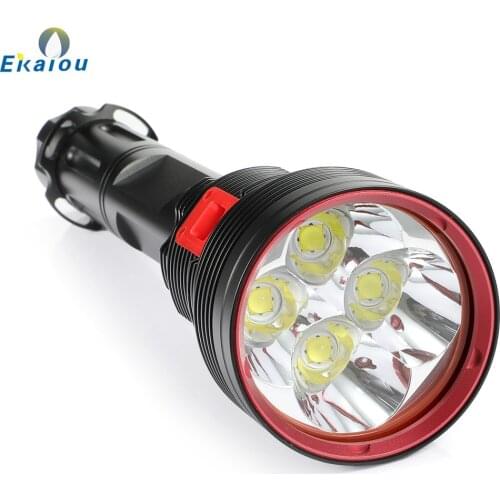 Powerful 4xXHP70.2 LED Diving Flashlight Profession Waterproof Dive Tactical Torch 26650 Outdoor Catching Fish Hunting Light