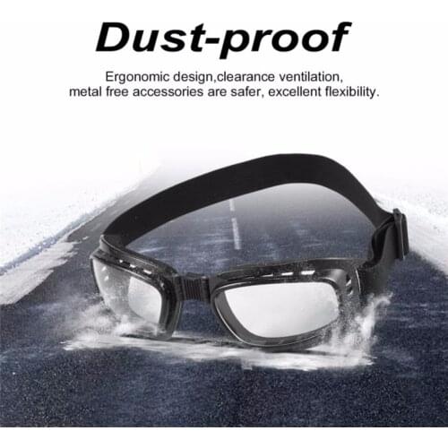 Motorcycle Goggles Fashion Glasses Ski Goggles Folding Motorcycle Glasses Windproof Ski Goggles Off Road Racing Eyewear
