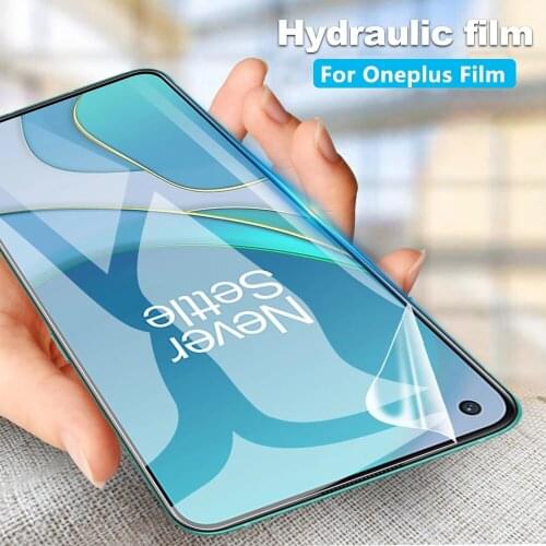 Soft full cover for oneplus 8 8T plus 7 7T pro Clover Nord N10 N100 hydrogel film oneplus 6 6T phone screen protector Not Glass