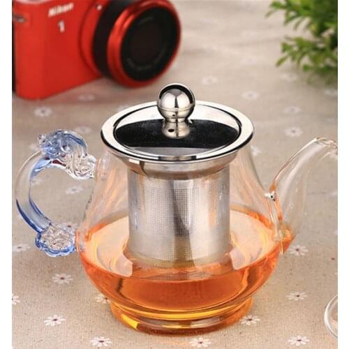 New Products Chinese 300ml Tea Pot Heat Resistant Glass Food Grade Tea pots With Inner Filter Home&office Easy to take Pot