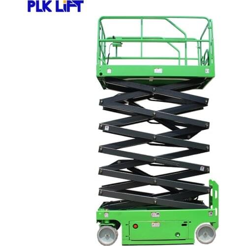 Self-propelled scissor lift platform 12m electric-hydraulic aerial work lift