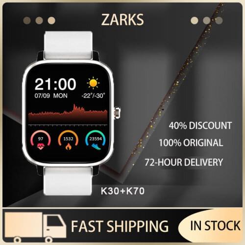 ZARKS Smart Watch Men And Women Bluetooth Call Sports Passometer Fitness IP68 Waterproof Sleep Tracker Health Detector Watch IOS