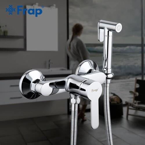 FARP Bidet faucets solid brass bathroom shower bidet toilet sprayer muslim shower bidet function cylindrical hand shower tap