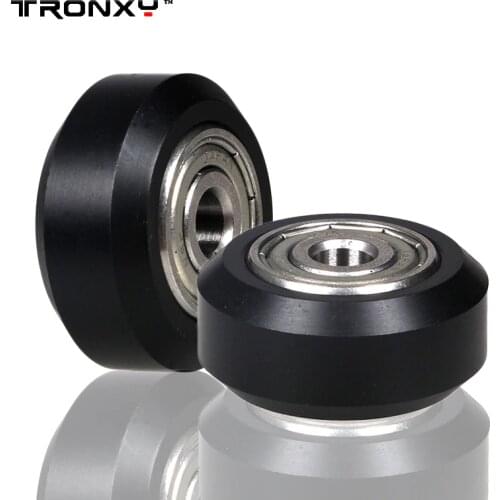 TRONXY 5PC Openbuilds Ball Plastic Round Wheel D-type Nylon Pulley Bearing Gear Perlin Part 3D PRINTER Parts Accessories