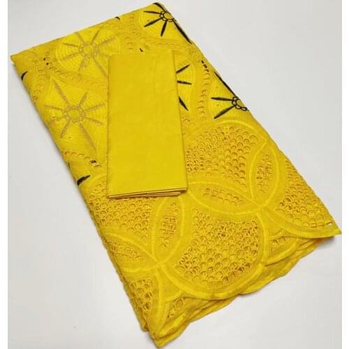 Party Q2.5 +2.5 Yards Latest Bazin Brocade New Female And Embroidered Lace Dubai Swiss Prom Dresses Wedding Damask Fabric Cotton