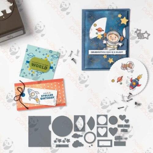 Rotating 2021 New Crafts Die Stencil For DIY Scrapbooking Paper/photo Album Cards Embossing Die