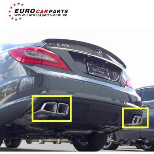 CLS CLASS cls63 stainless steel Square muffler exhaust pipe for CLS300 CLS350 CLS500 CLS63 muffler tip exhaust tip
