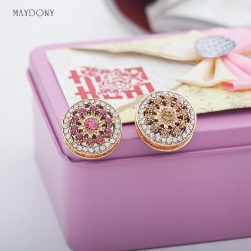 XT67 wholesale fashion headwear scarf magnet brooch hijab clips 12pcs/lot