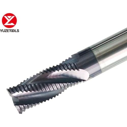 YUZETOOLS Roughing EndMills Milling cutters CNC rough Tools Carbide router milling